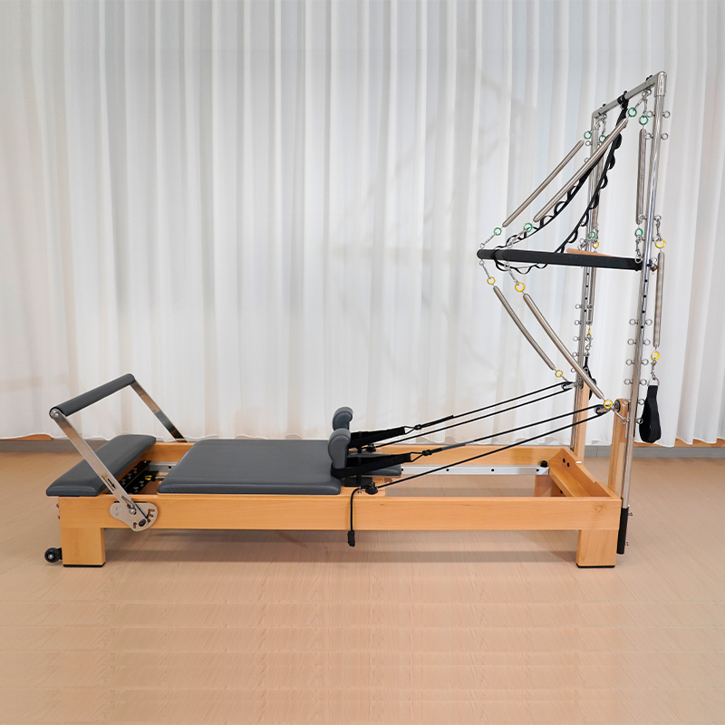 Korean Beech Pilates Reformer Stainless Steel Half Trapeze