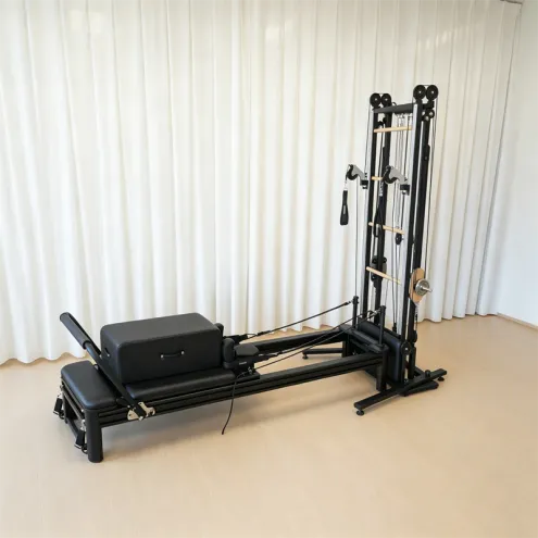 Aluminum Full Track Pilates Reformer Aluminum Spiral Half Trapeze Tower