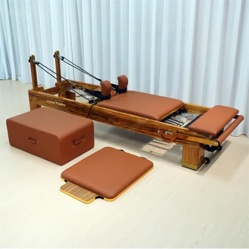 China Factory Wenge Wood Pilates Reformer Machine with Complete Pilates Accessories